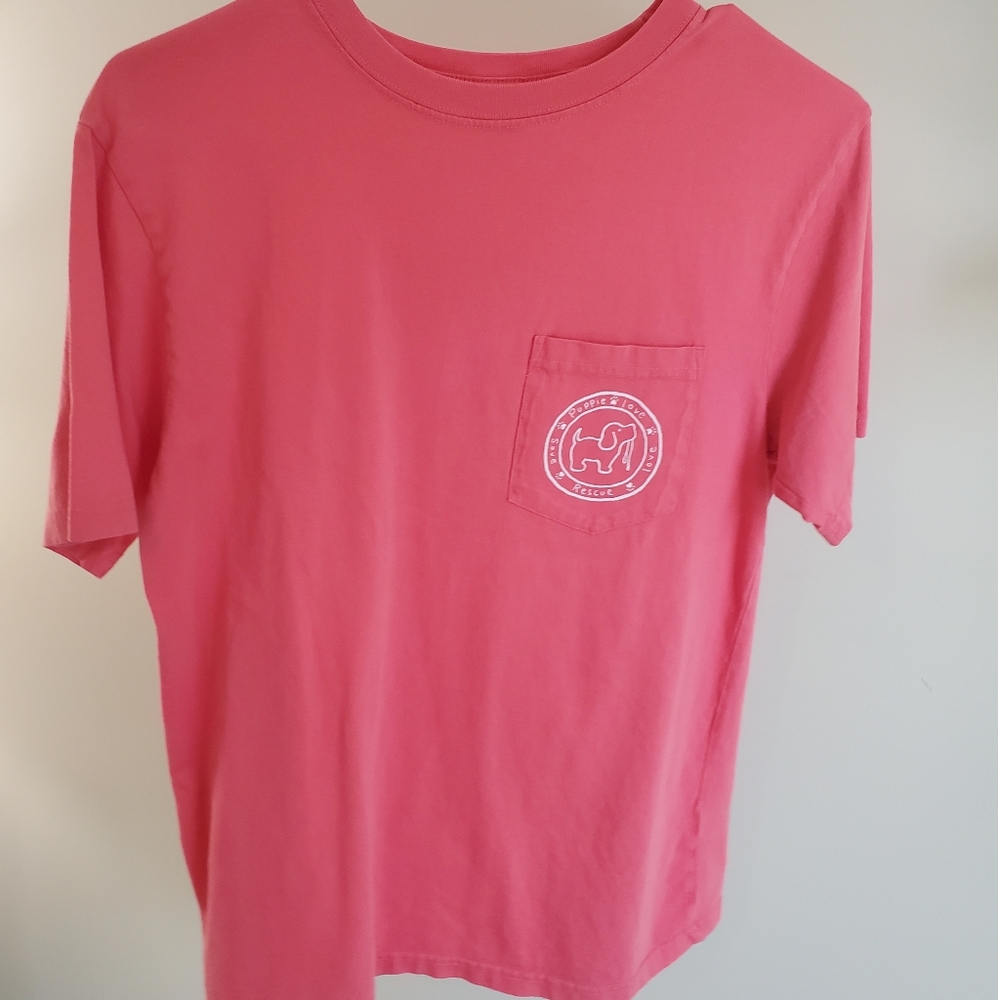 Red Puppy Love short sleeve shirt